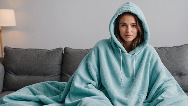 Découvre le confort du plaid polaire de the oversized hoodie